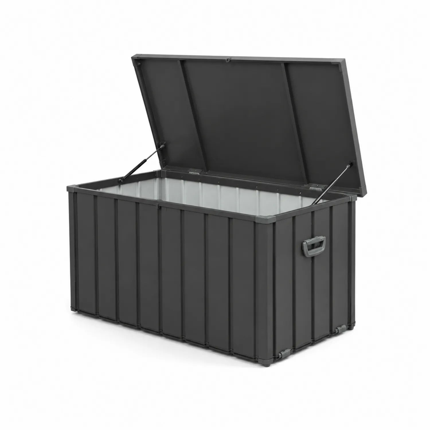 Cofre de almacenamiento de acero galvanizado Negro 172x65x88 cm