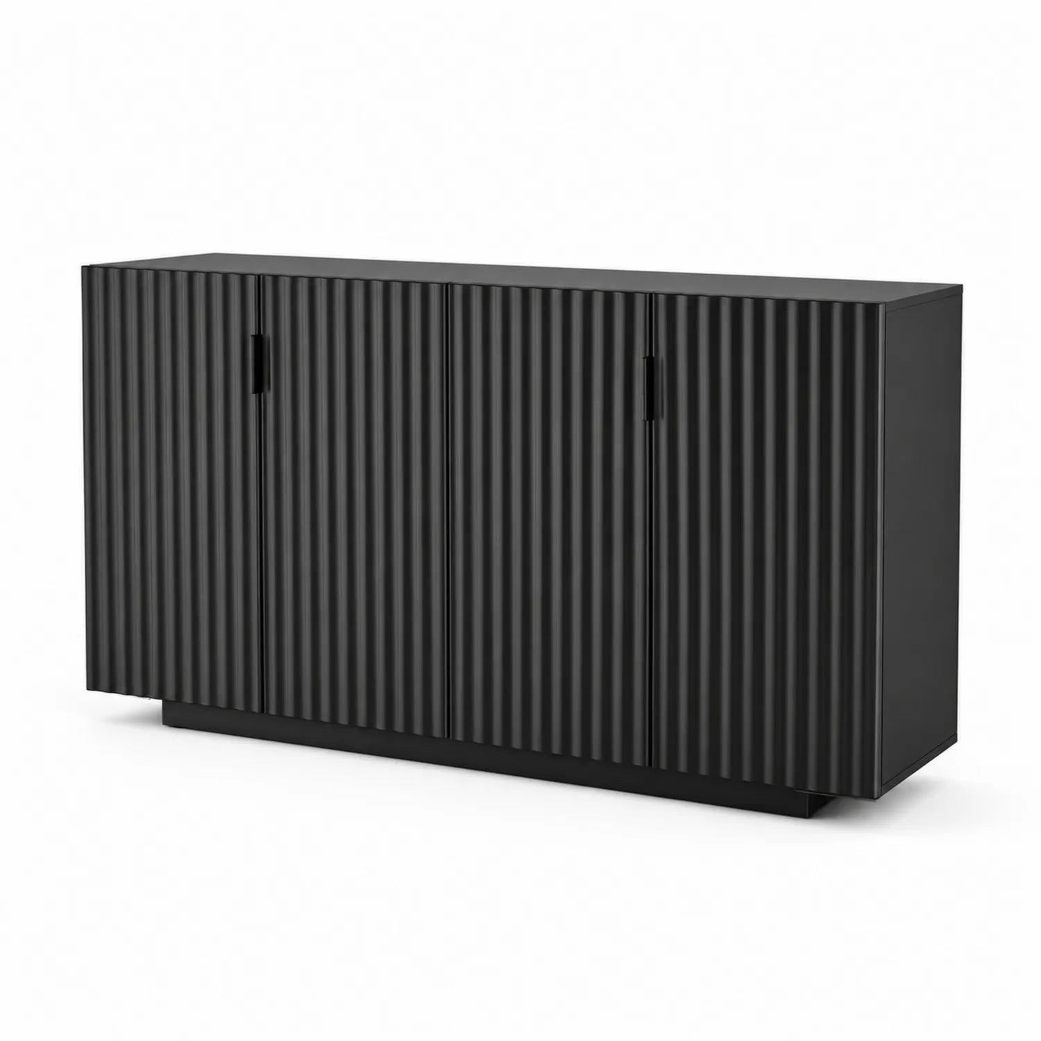 Aparador de Madera Negra 120x40x85 cm