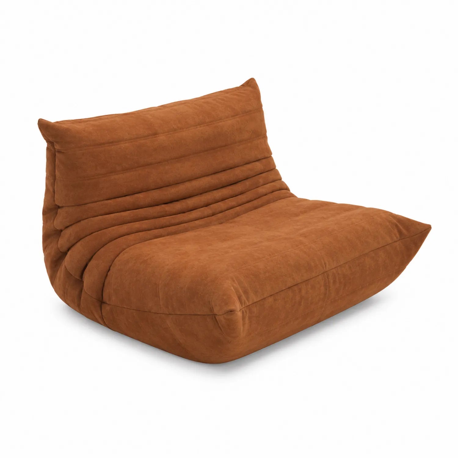 Sofá modular de microfibra marrón 90 cm x 100 cm x 70 cm