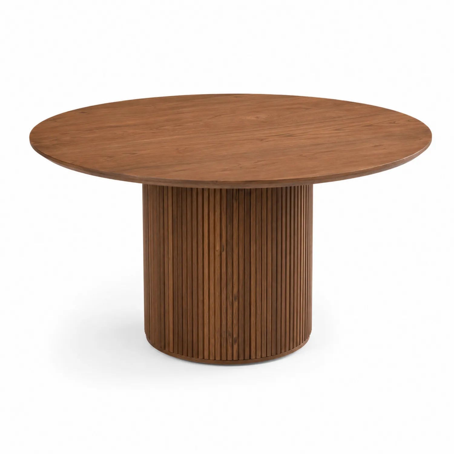 Mesa de comedor redonda de madera maciza 120 cm