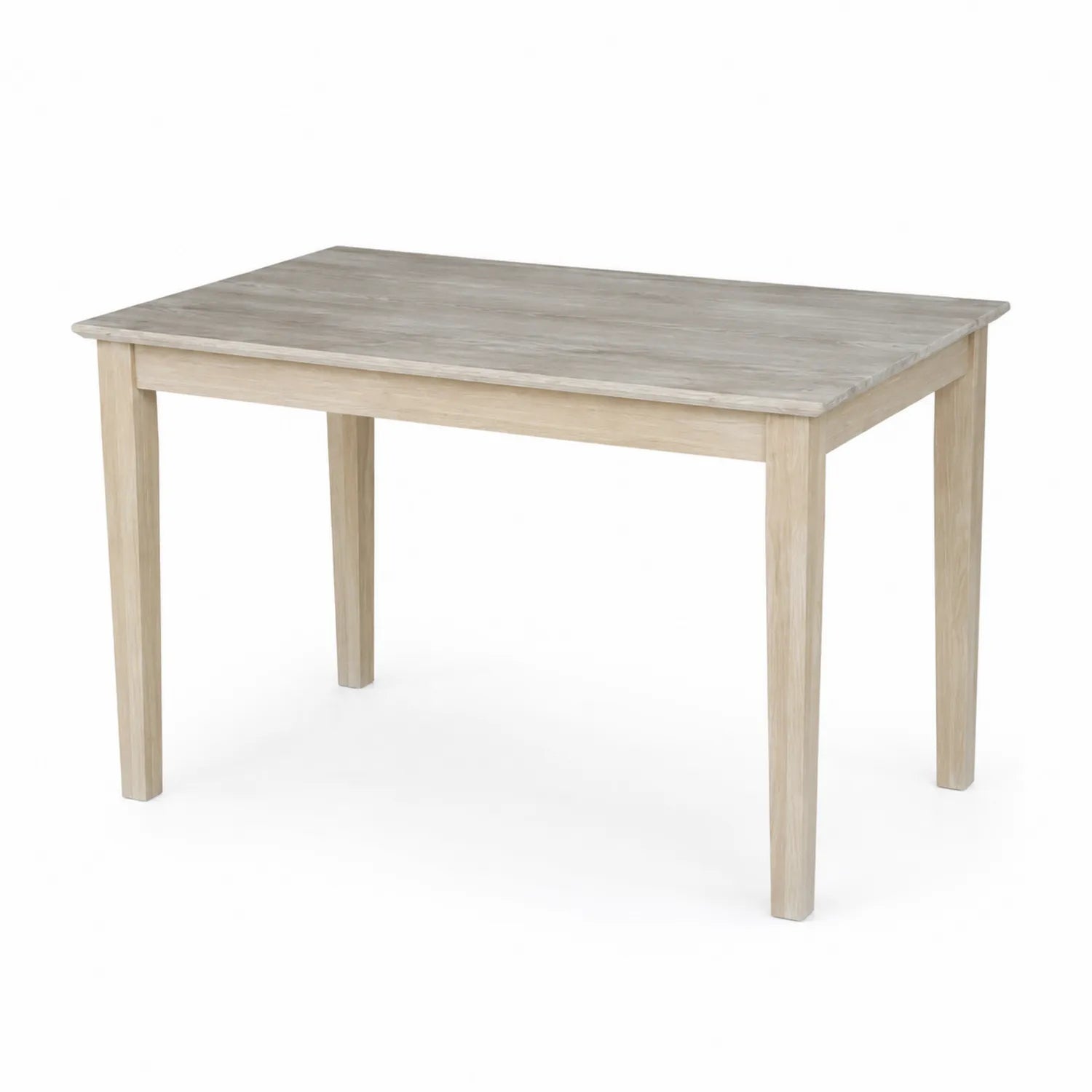 Mesa de comedor rectangular de roble 120cm x 75cm x 75cm