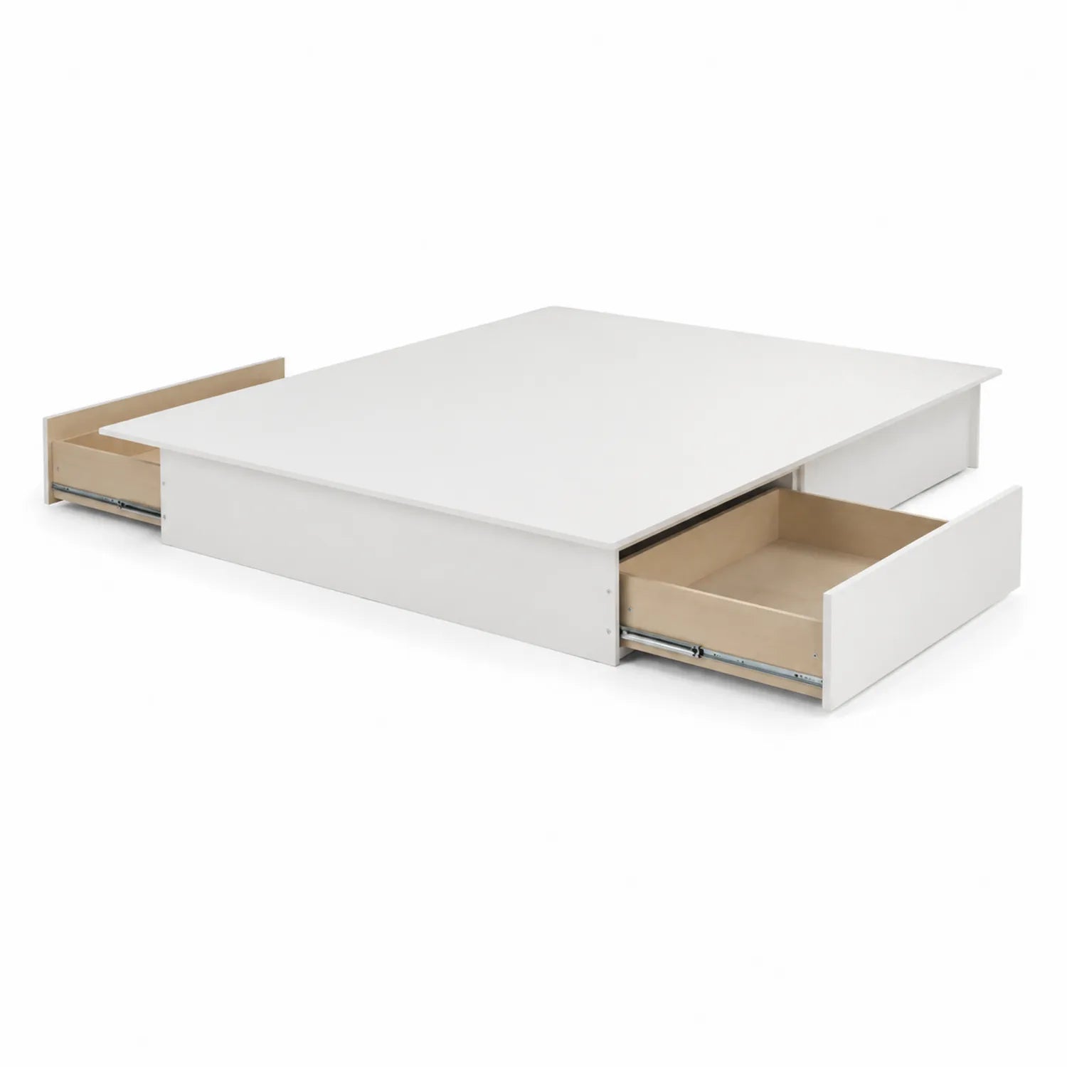 Base de Cama de Madera con Cajones Blancos 200x160 cm